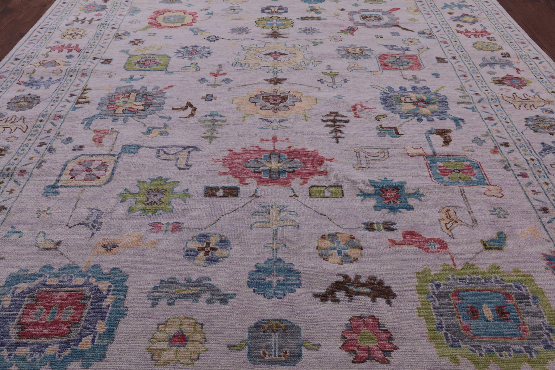 Grey Turkish Oushak Hand Knotted Wool Rug - 10' 2" X 14' 1" - Golden Nile