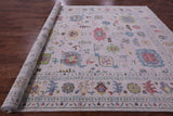 Grey Turkish Oushak Hand Knotted Wool Rug - 10' 2" X 14' 1" - Golden Nile