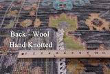 Grey Turkish Oushak Hand Knotted Wool Rug - 10' 3" X 13' 10" - Golden Nile
