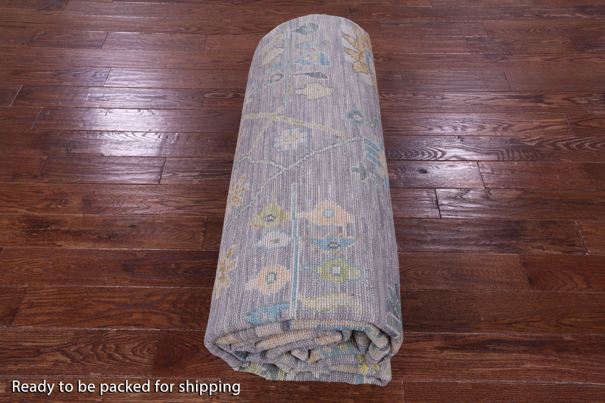 Grey Turkish Oushak Hand Knotted Wool Rug - 10' 1" X 14' 0" - Golden Nile