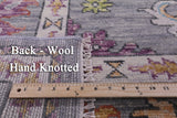 Grey Turkish Oushak Hand Knotted Wool Rug - 10' 2" X 13' 9" - Golden Nile