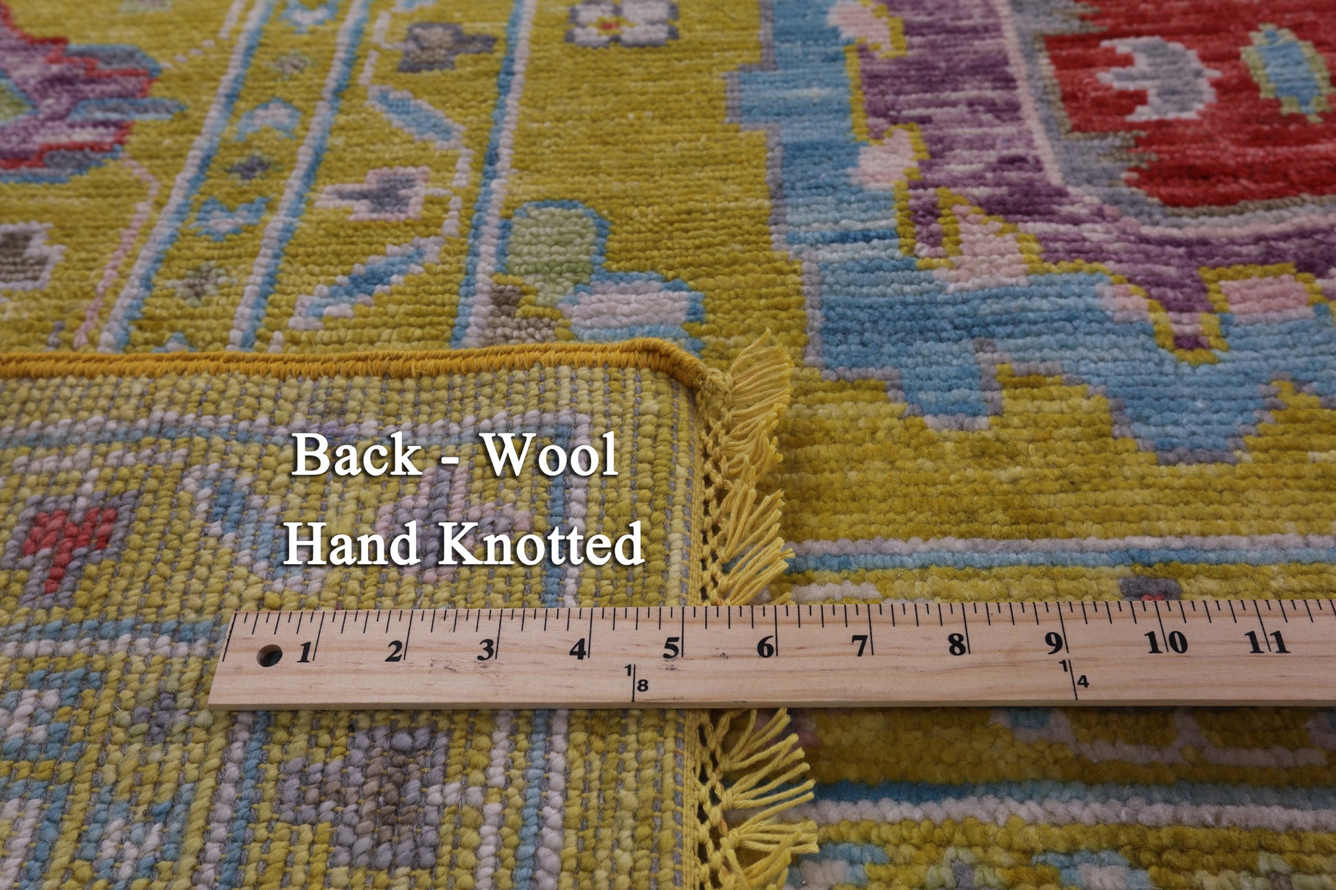 Gold Turkish Oushak Hand Knotted Wool Rug - 10' 3" X 14' 0" - Golden Nile