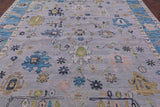 Grey Turkish Oushak Hand Knotted Wool Rug - 10' 1" X 13' 11" - Golden Nile
