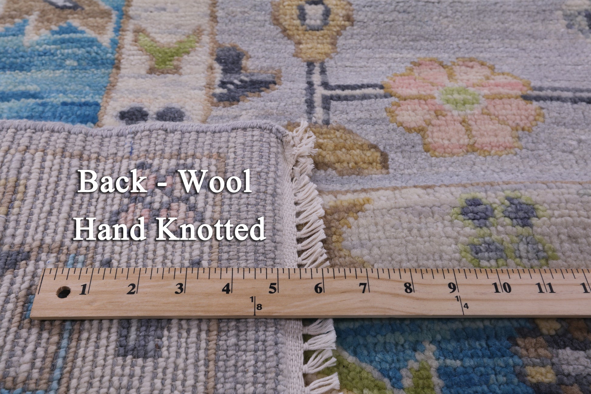 Grey Turkish Oushak Hand Knotted Wool Rug - 10' 1" X 13' 11" - Golden Nile