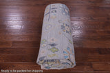 Grey Turkish Oushak Hand Knotted Wool Rug - 10' 1" X 13' 11" - Golden Nile