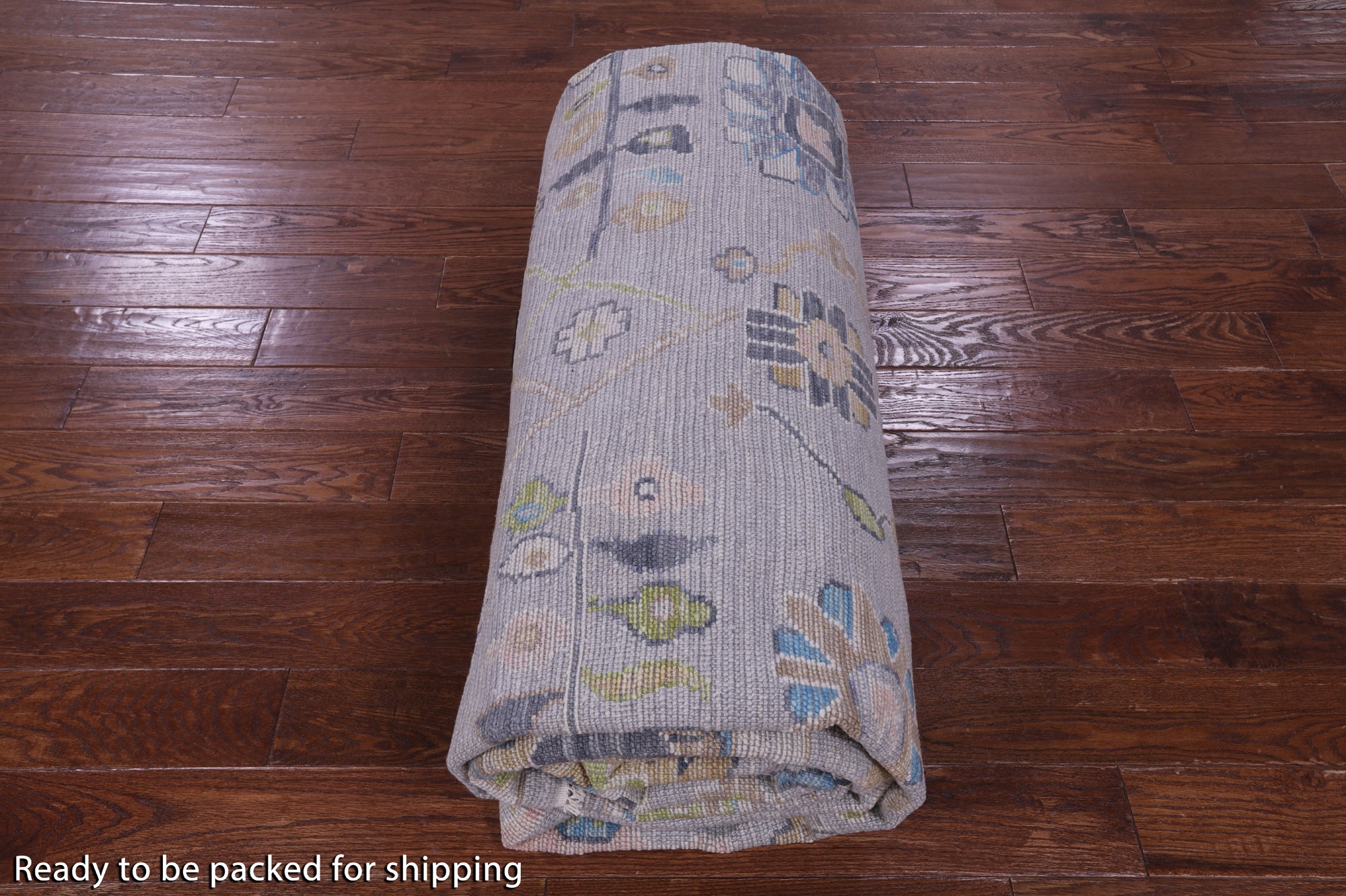 Grey Turkish Oushak Hand Knotted Wool Rug - 10' 1" X 13' 11" - Golden Nile