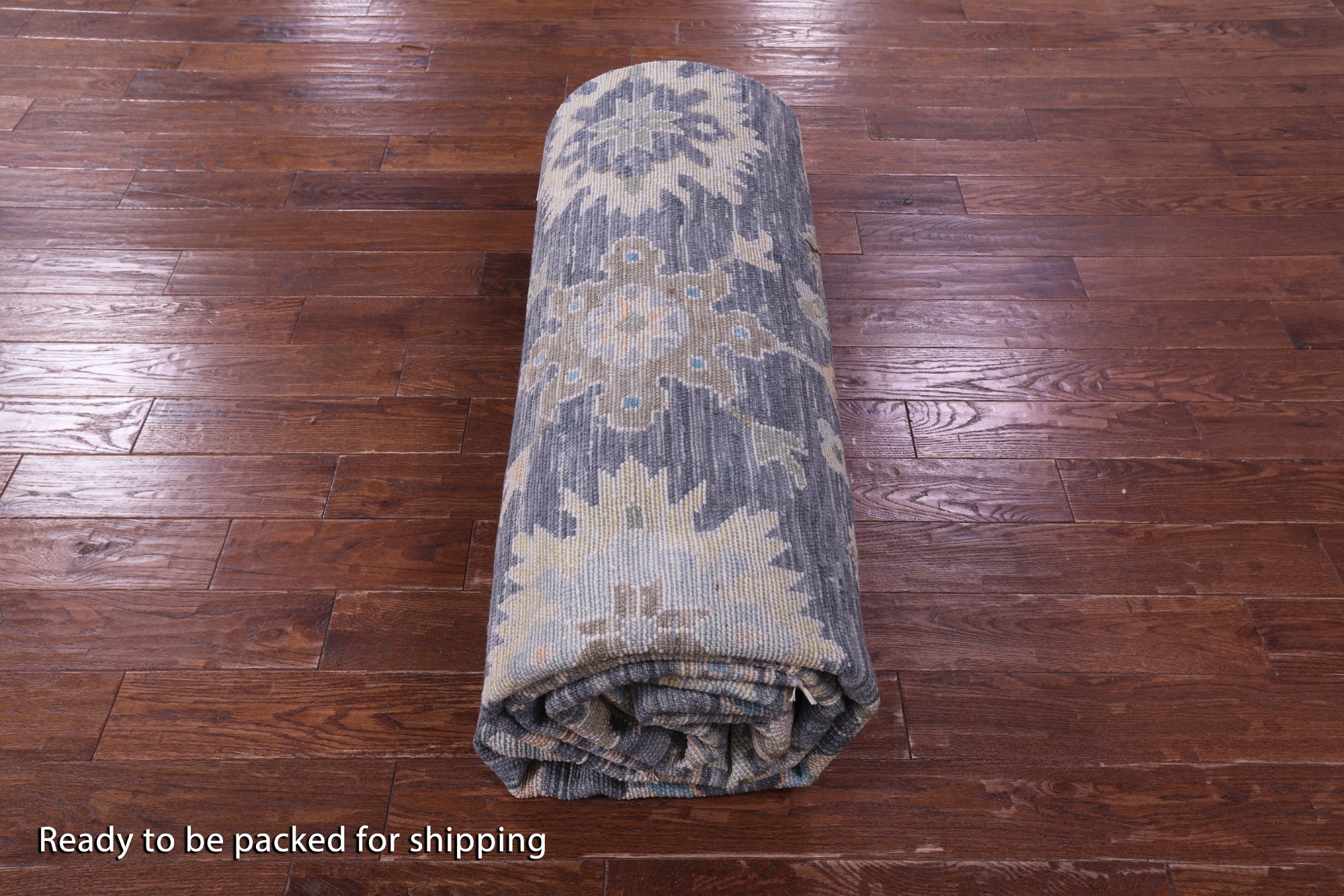 Grey Turkish Oushak Hand Knotted Wool Rug - 10' 3" X 13' 10" - Golden Nile