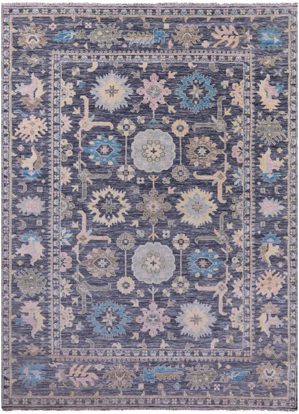 Grey Turkish Oushak Hand Knotted Wool Rug - 10' 3" X 13' 10" - Golden Nile