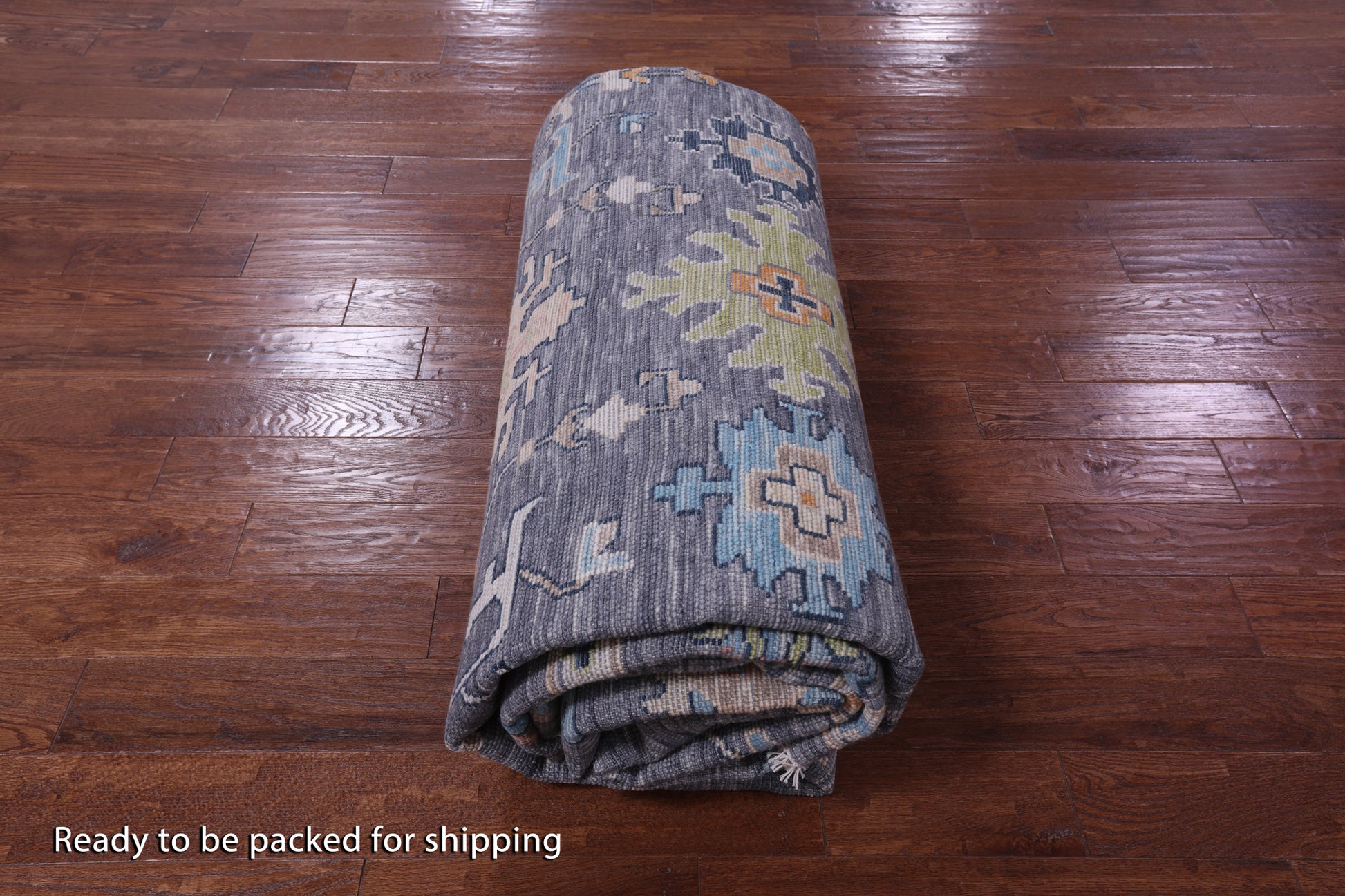 Grey Turkish Oushak Hand Knotted Wool Rug - 10' 2" X 13' 10" - Golden Nile