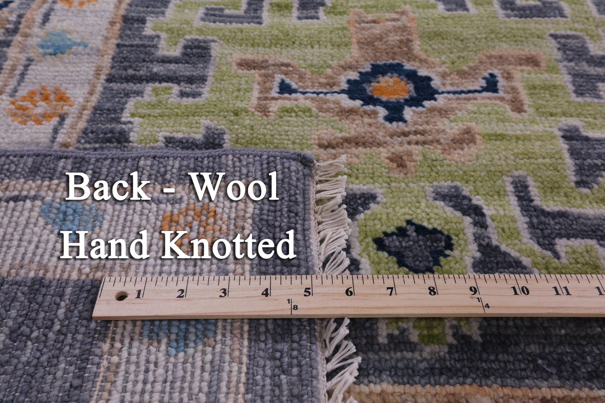 Grey Turkish Oushak Hand Knotted Wool Rug - 10' 2" X 13' 10" - Golden Nile