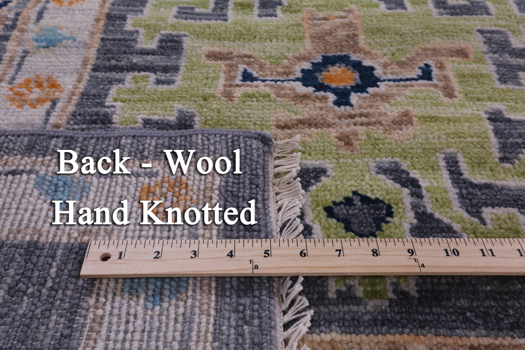 Grey Turkish Oushak Hand Knotted Wool Rug - 10' 2" X 13' 10" - Golden Nile