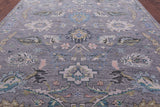 Grey Persian Tabriz Hand Knotted Wool Rug - 10' 4" X 13' 6" - Golden Nile