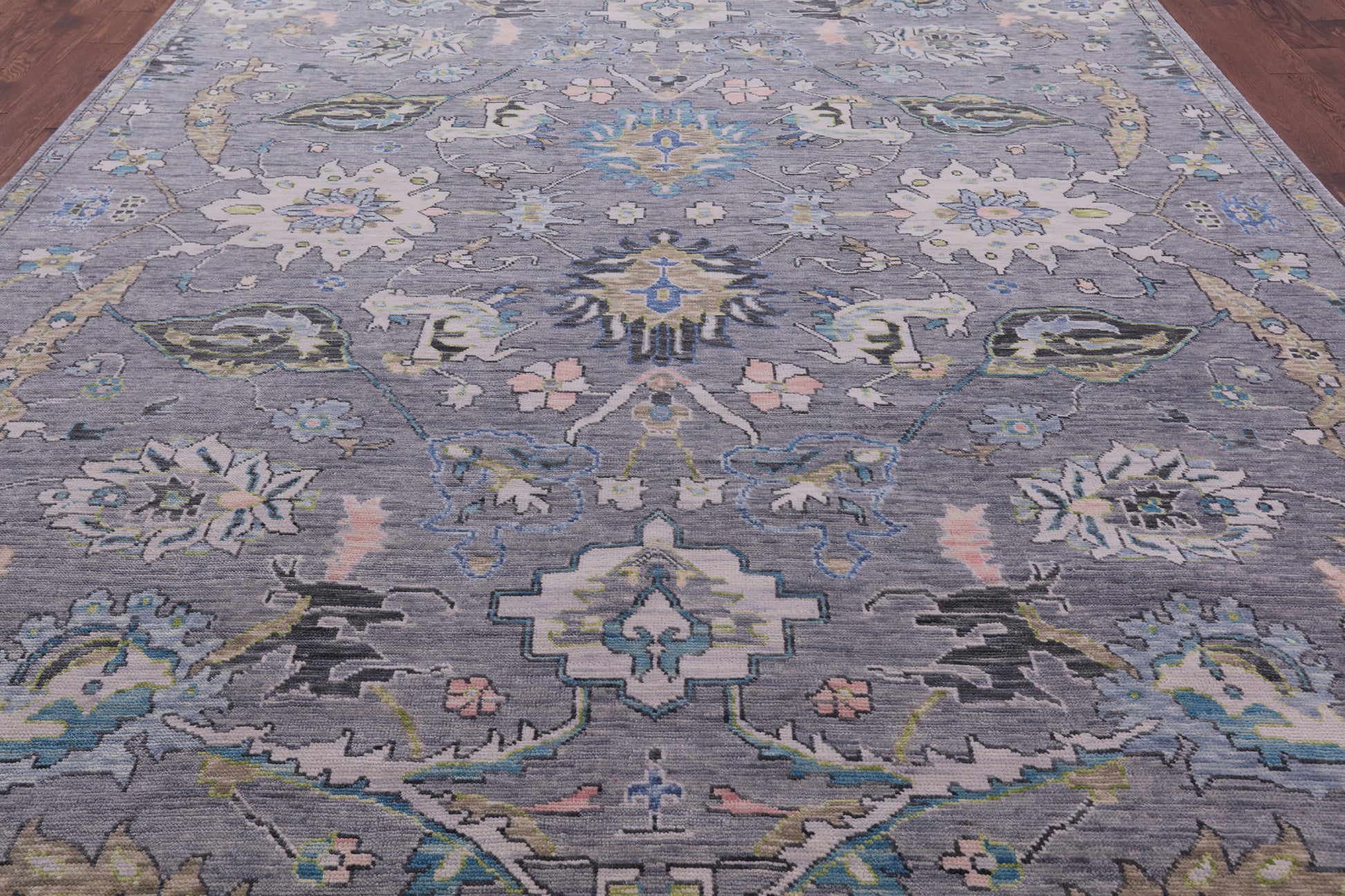 Grey Persian Tabriz Hand Knotted Wool Rug - 10' 4" X 13' 6" - Golden Nile