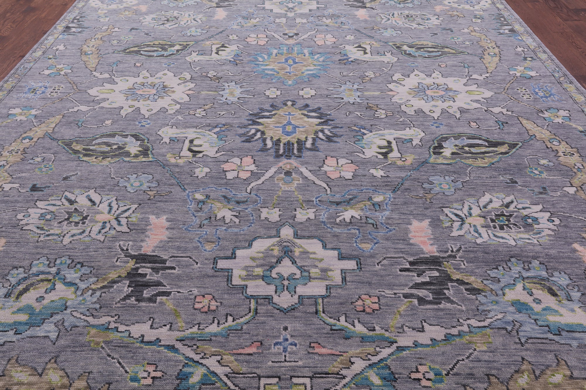 Grey Persian Tabriz Hand Knotted Wool Rug - 10' 4" X 13' 6" - Golden Nile
