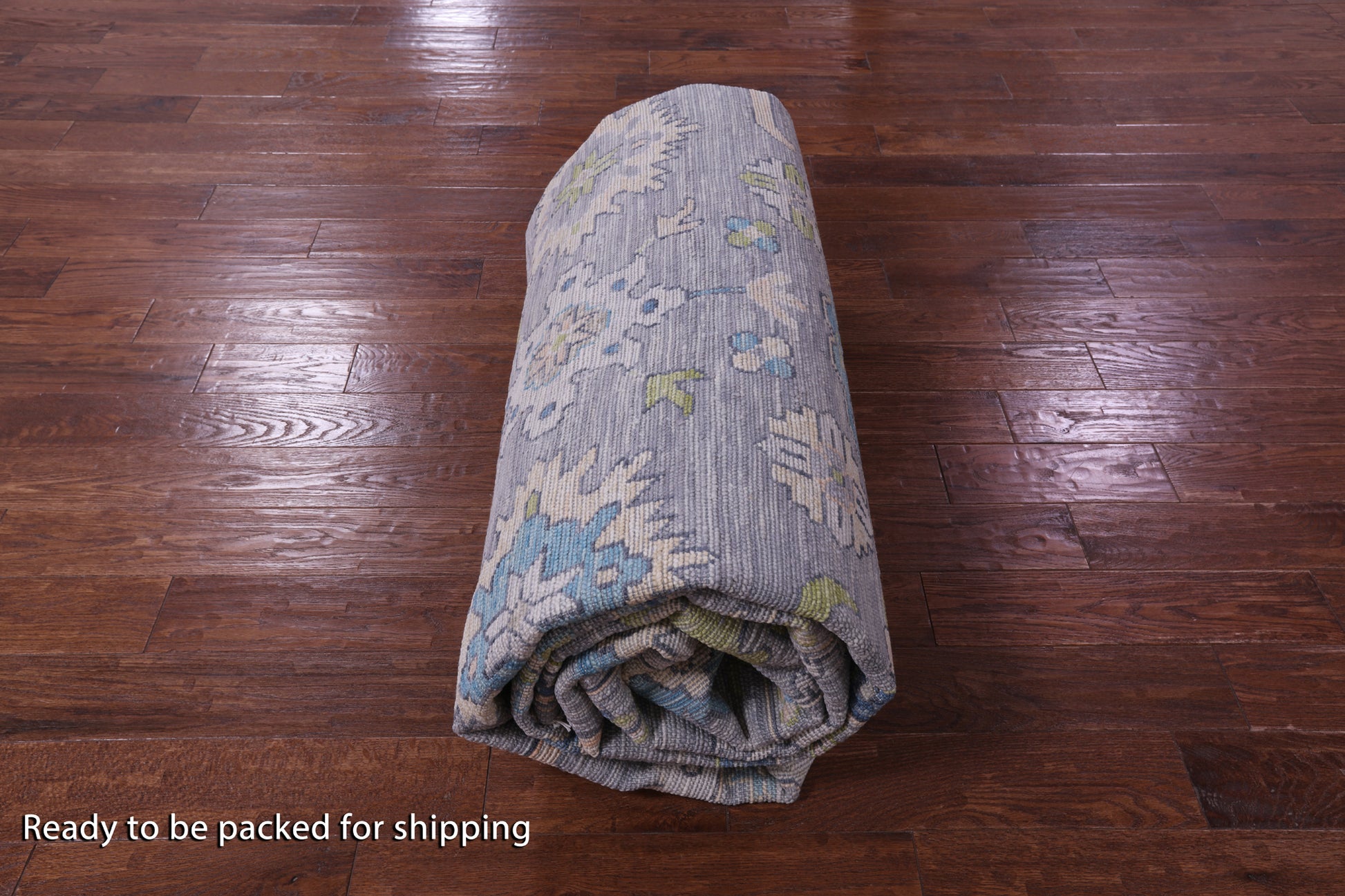 Grey Turkish Oushak Handmade Wool Rug - 10' 3" X 13' 9" - Golden Nile