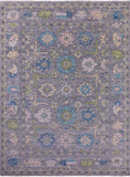 Grey Turkish Oushak Handmade Wool Rug - 10' 3" X 13' 9" - Golden Nile