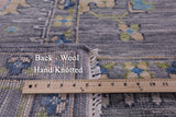 Grey Turkish Oushak Handmade Wool Rug - 10' 3" X 13' 9" - Golden Nile