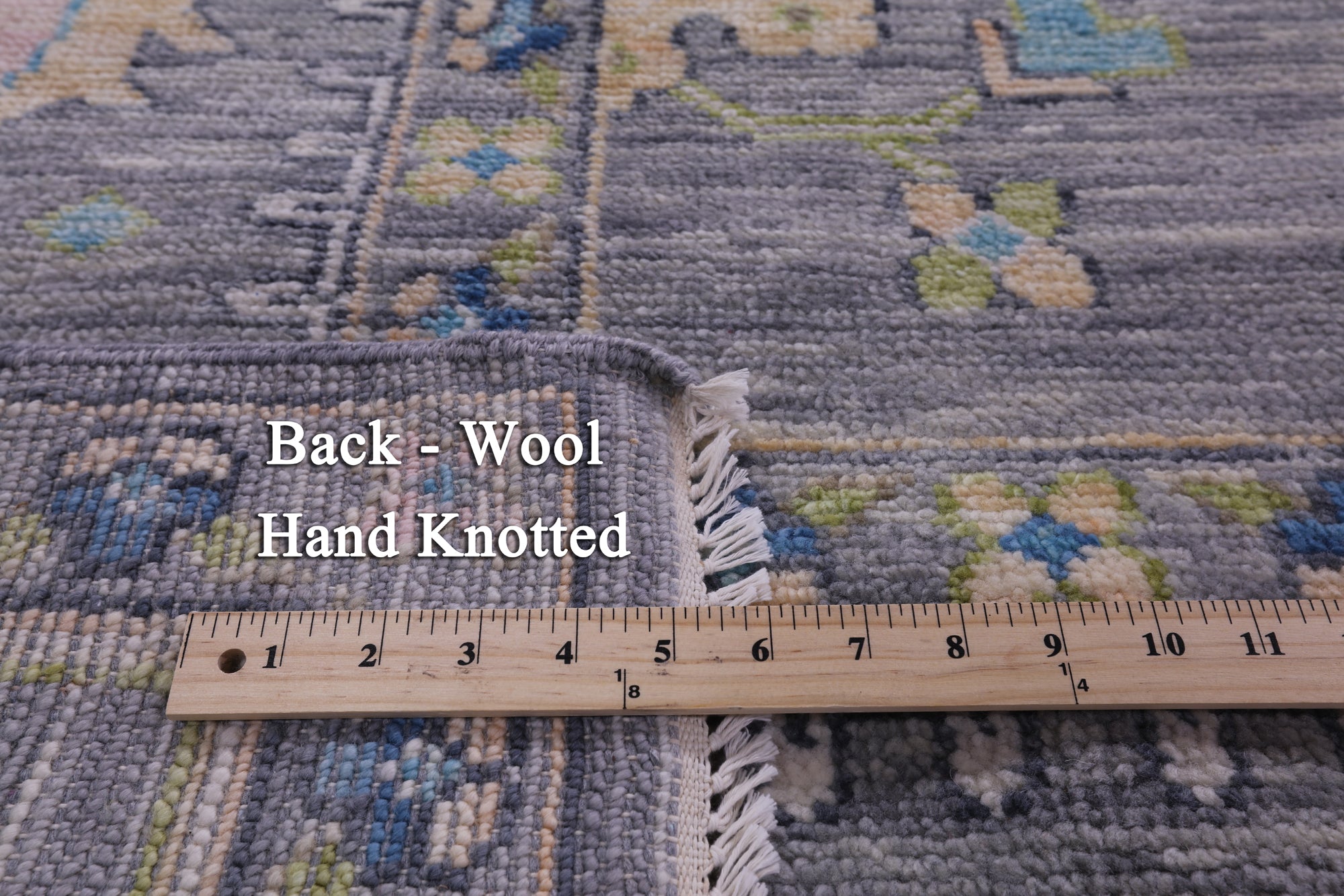 Grey Turkish Oushak Handmade Wool Rug - 10' 3" X 13' 9" - Golden Nile