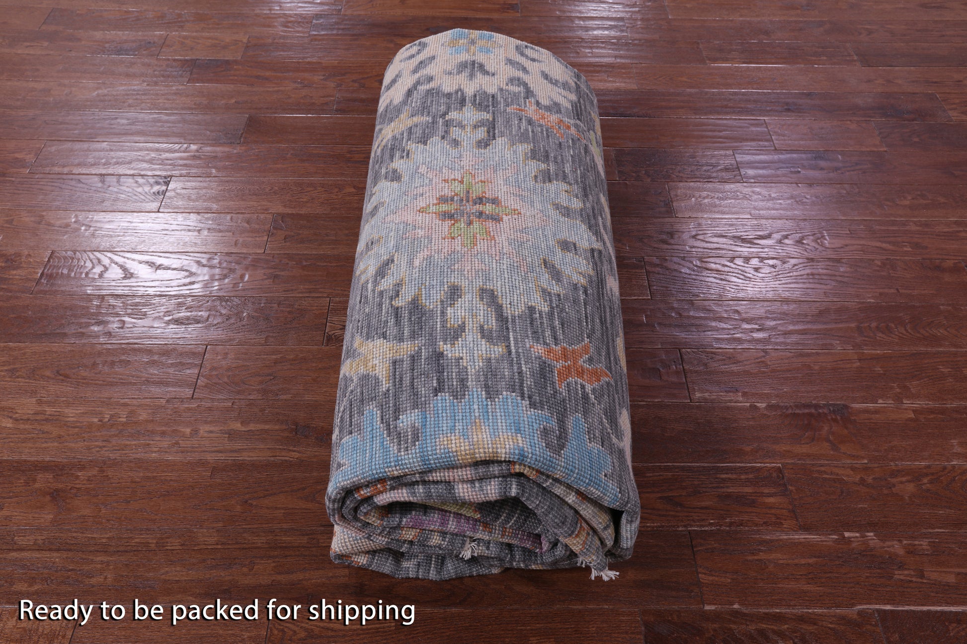 Grey Turkish Oushak Hand Knotted Wool Rug - 9' 11" X 14' 2" - Golden Nile