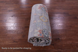 Grey Persian Tabriz Handmade Wool Rug - 10' 2" X 13' 11" - Golden Nile