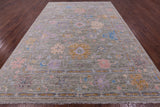 Turkish Oushak Hand Knotted Wool Rug - 10' 2" X 13' 11" - Golden Nile