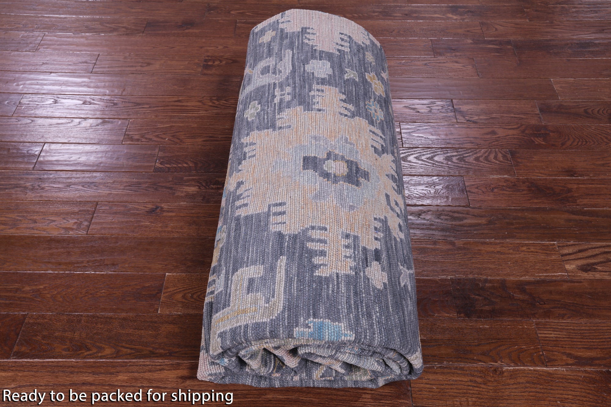 Grey Turkish Oushak Hand Knotted Wool Rug - 10' 2" X 14' 1" - Golden Nile