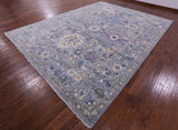 Grey Turkish Oushak Hand Knotted Wool Rug - 10' 3" X 13' 10" - Golden Nile