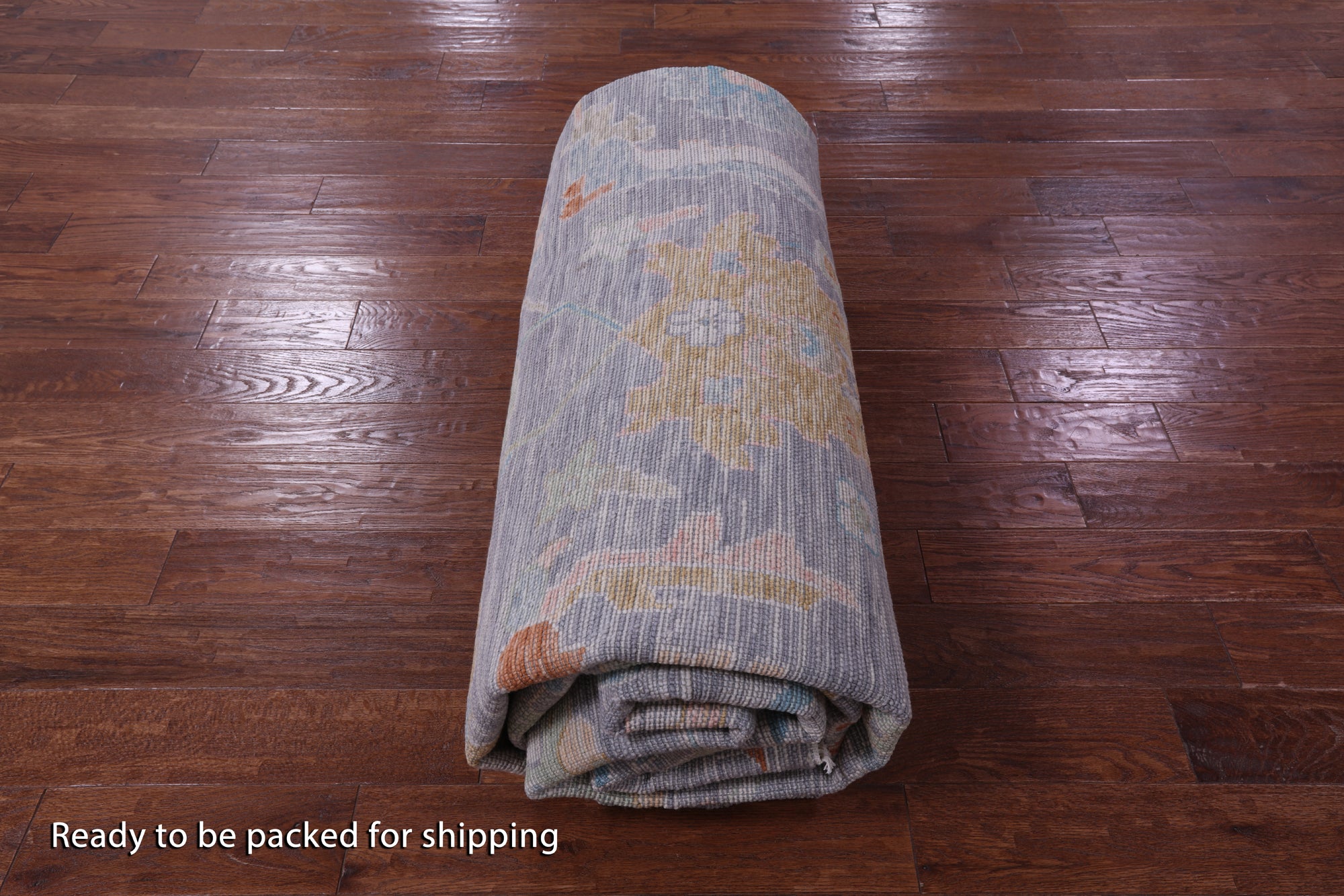 Grey Turkish Oushak Hand Knotted Wool Rug - 10' 1" X 13' 7" - Golden Nile