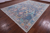 Grey Turkish Oushak Hand Knotted Wool Rug - 10' 1" X 13' 9" - Golden Nile