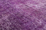 Purple Persian Overdyed Handmade Wool Area Rug - 6' 6" X 9' 8" - Golden Nile