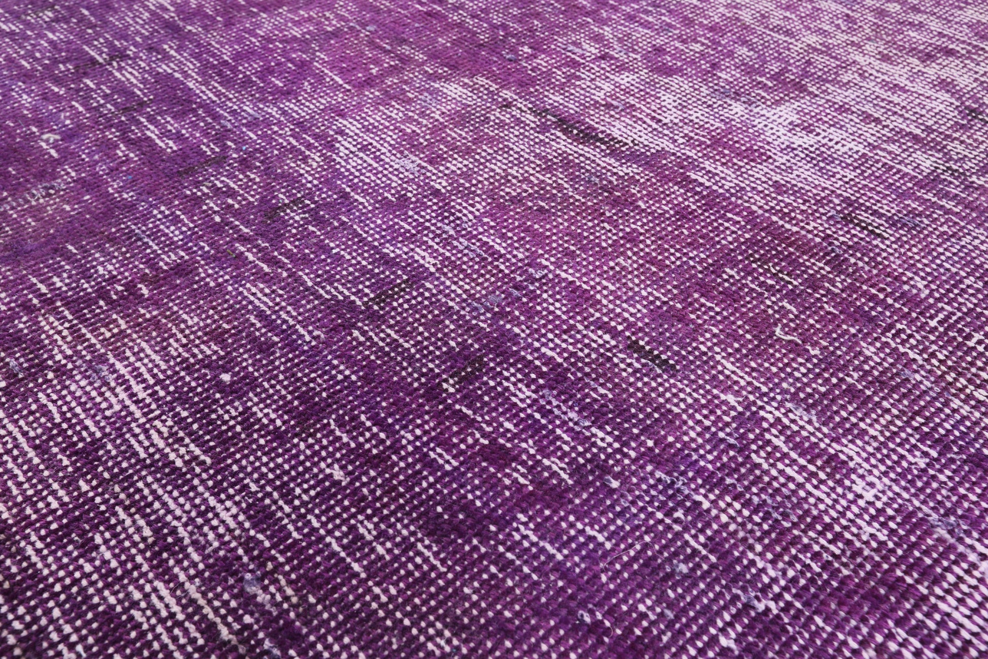 Purple Persian Overdyed Handmade Wool Area Rug - 6' 6" X 9' 8" - Golden Nile