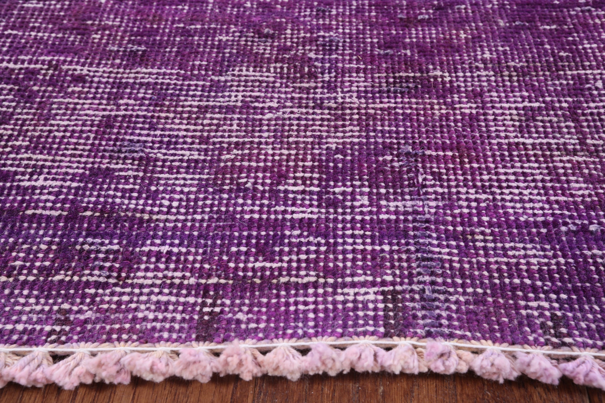 Purple Persian Overdyed Handmade Wool Area Rug - 6' 6" X 9' 8" - Golden Nile