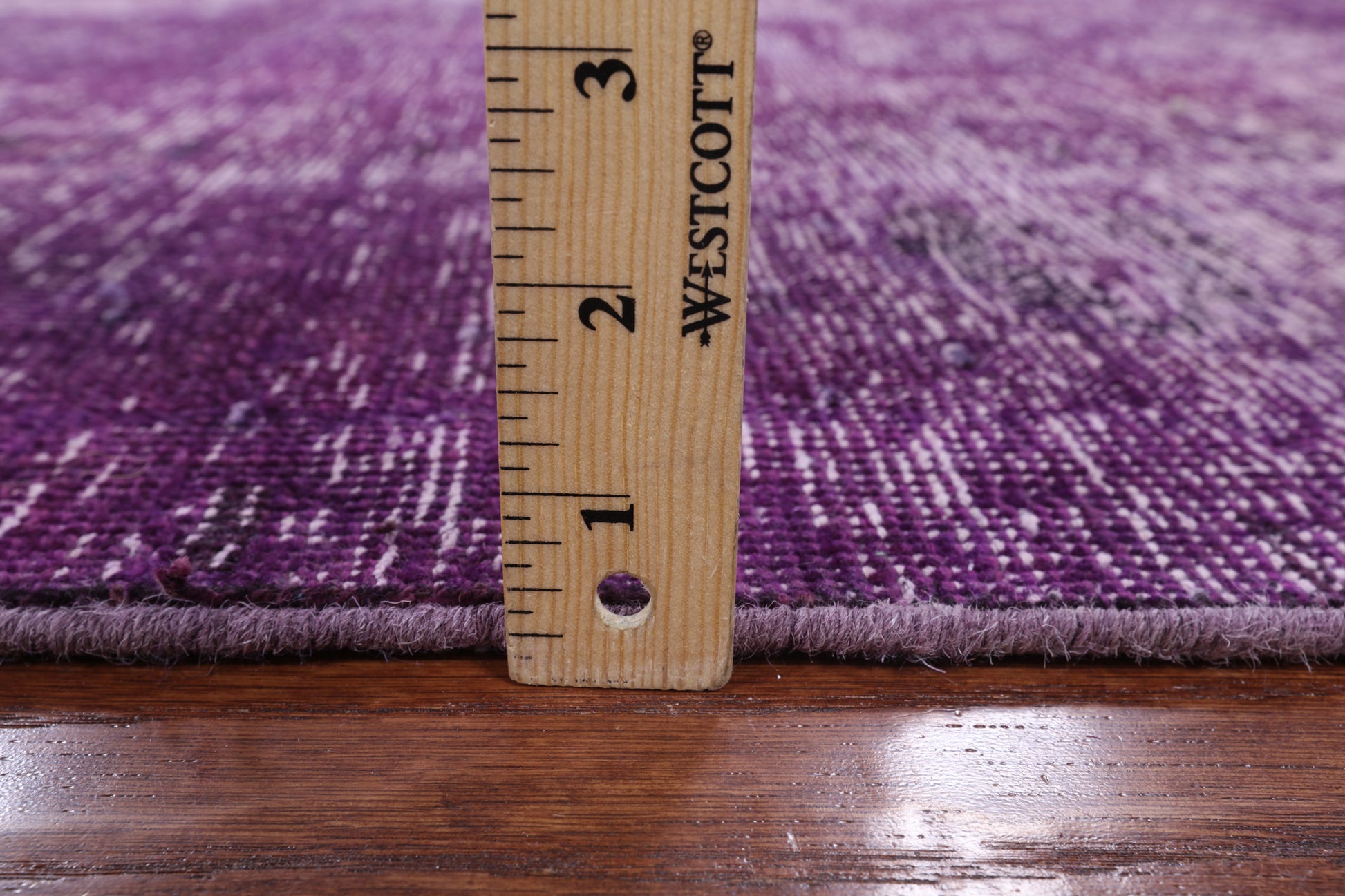 Purple Persian Overdyed Handmade Wool Area Rug - 6' 6" X 9' 8" - Golden Nile