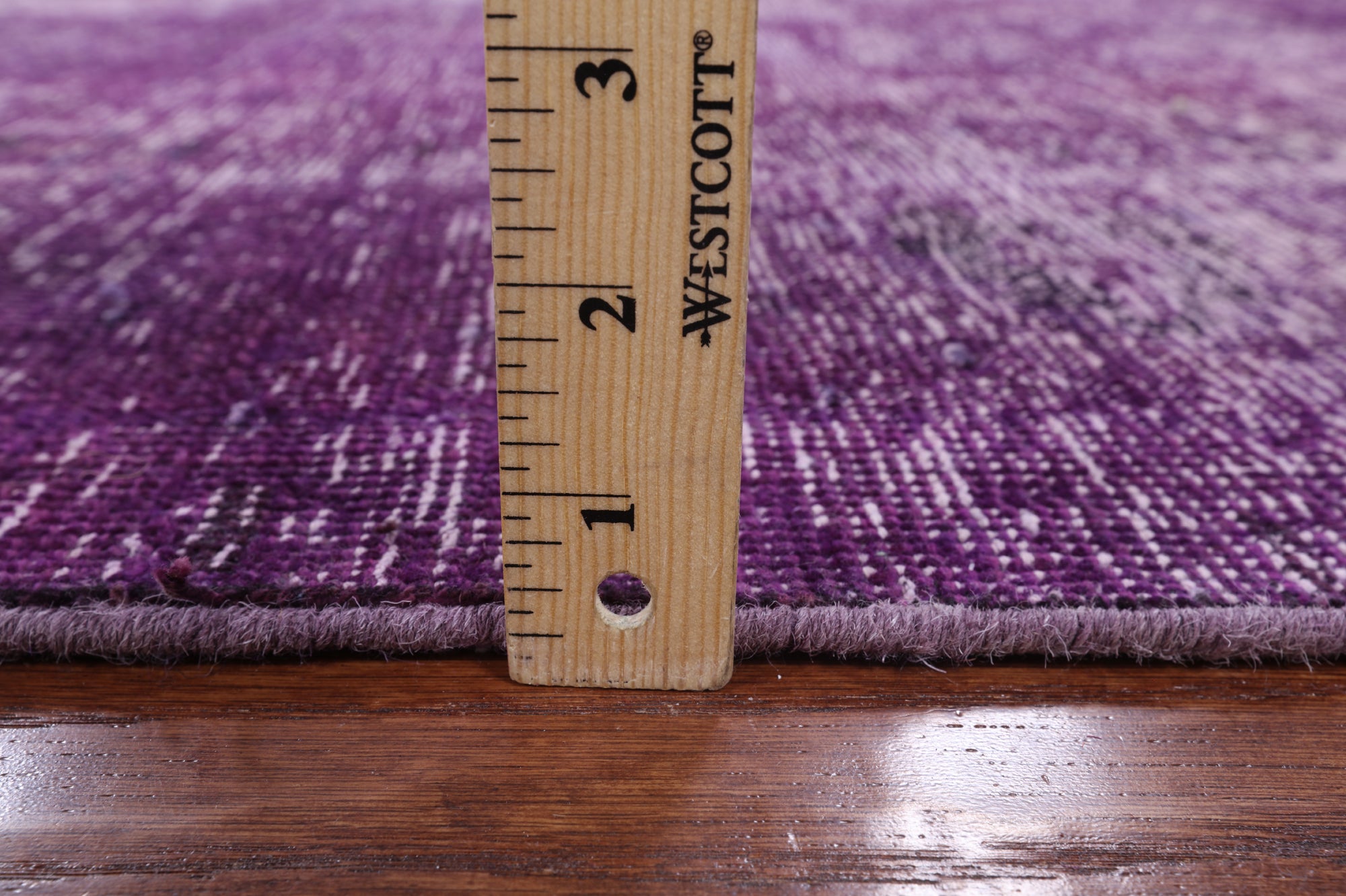 Purple Persian Overdyed Handmade Wool Area Rug - 6' 6" X 9' 8" - Golden Nile