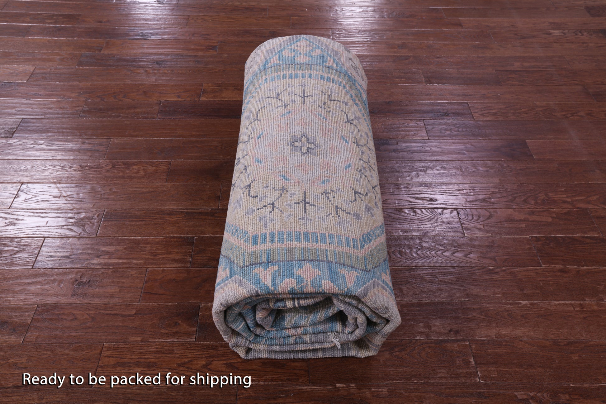 Grey Geometric Persian Mamluk Hand Knotted Wool Rug - 10' 2" X 14' 1" - Golden Nile