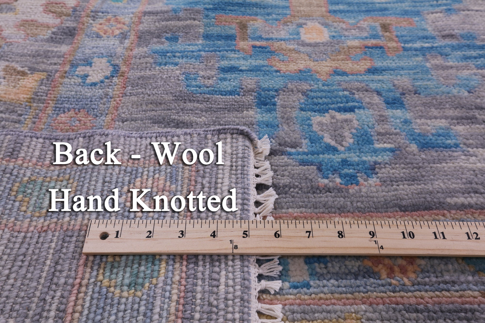 Grey Turkish Oushak Hand Knotted Wool Rug - 10' 2" X 14' 3" - Golden Nile