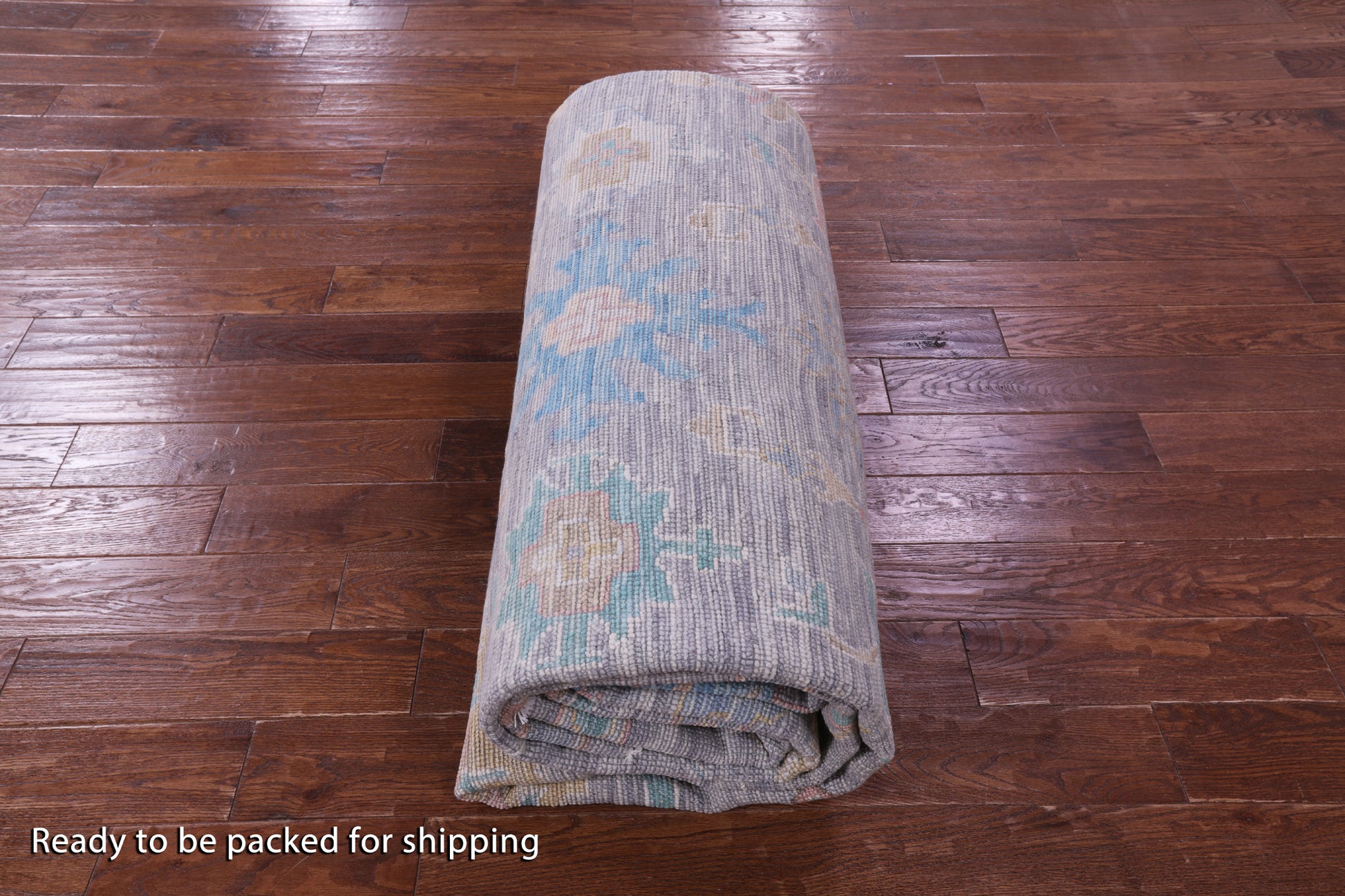 Grey Turkish Oushak Hand Knotted Wool Rug - 10' 2" X 14' 3" - Golden Nile