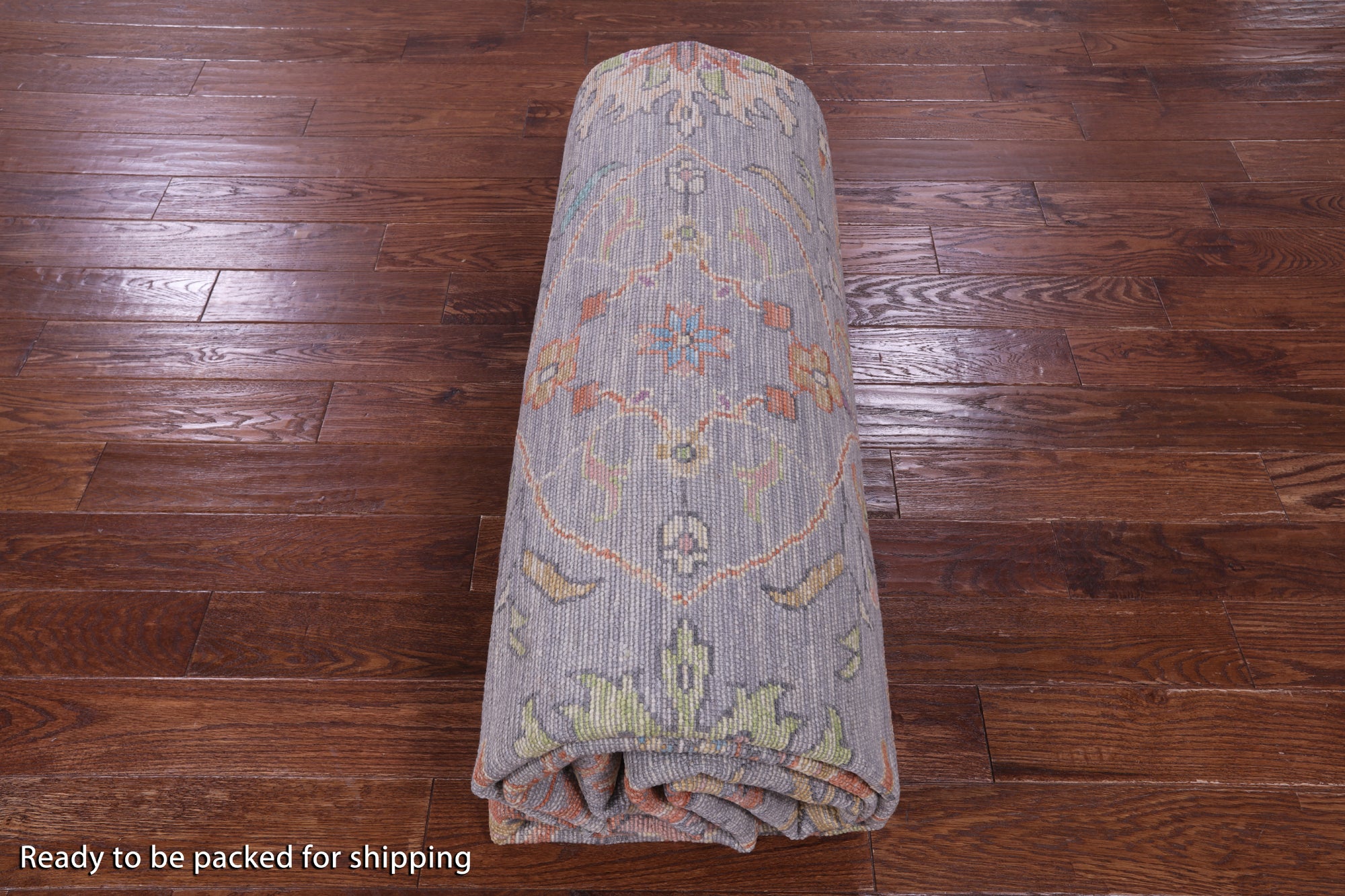 Grey Turkish Oushak Hand Knotted Wool Rug - 10' 1" X 13' 6" - Golden Nile