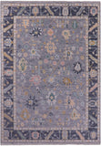 Grey Turkish Oushak Hand Knotted Wool Rug - 10' 1" X 13' 11" - Golden Nile