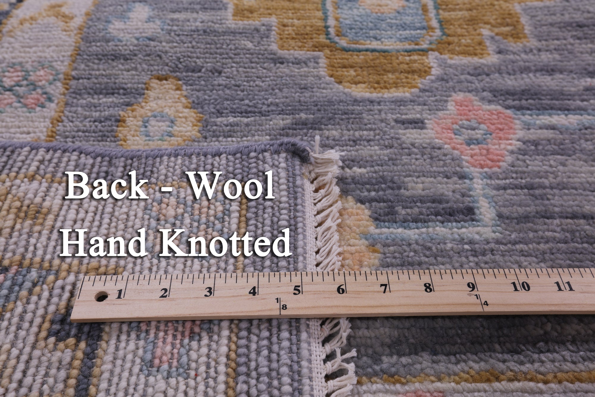 Grey Turkish Oushak Hand Knotted Wool Rug - 10' 1" X 13' 11" - Golden Nile