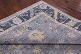 Grey Turkish Oushak Hand Knotted Wool Rug - 10' 1" X 13' 11" - Golden Nile