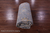 Grey Turkish Oushak Hand Knotted Wool Rug - 10' 1" X 13' 11" - Golden Nile