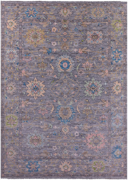 Grey Persian Tabriz Hand Knotted Wool Rug - 10' 3" X 14' 5" - Golden Nile