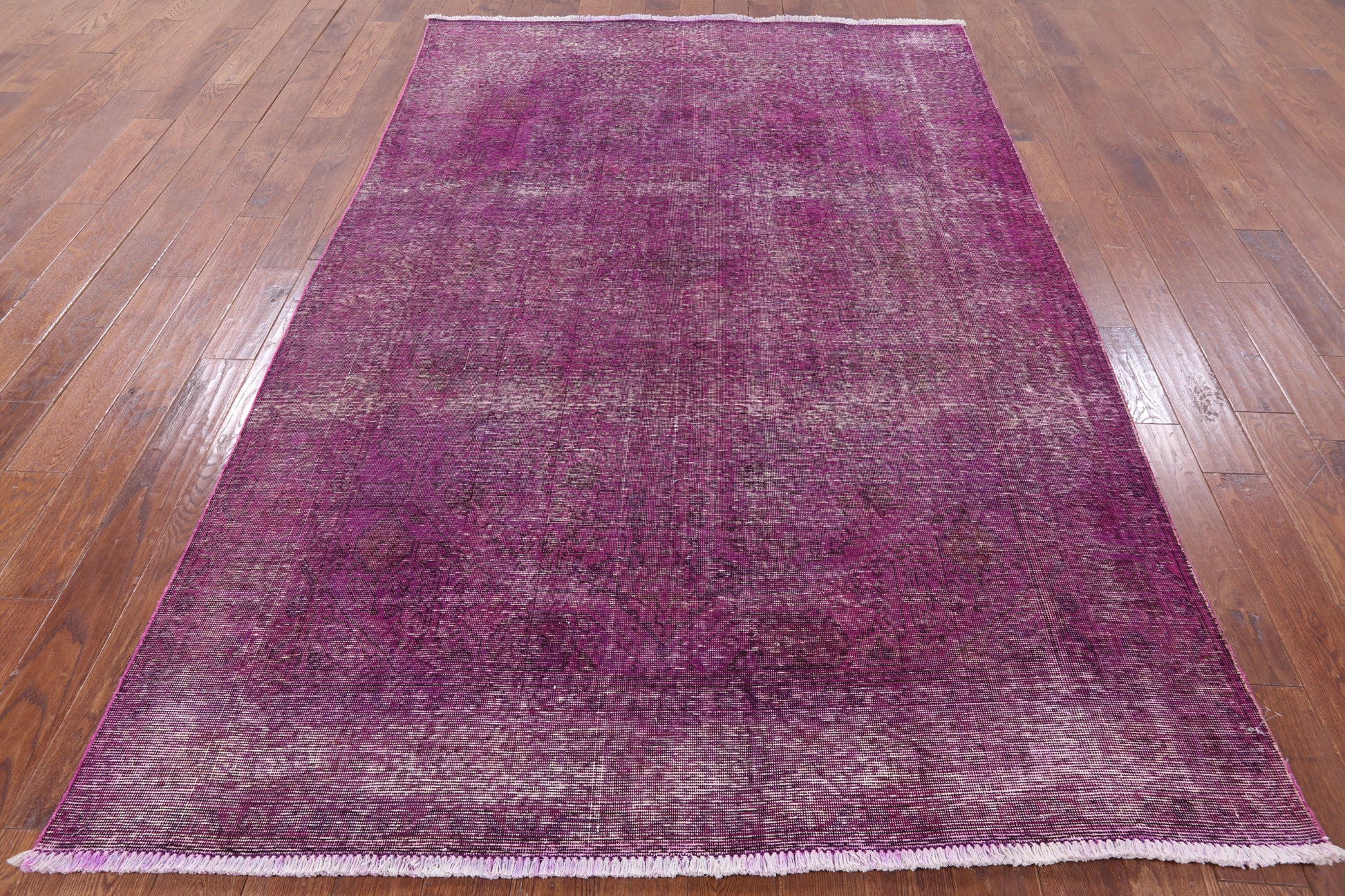 Persian Overdyed Hand Knotted Wool Area Rug - 6' 4" X 9' 7" - Golden Nile