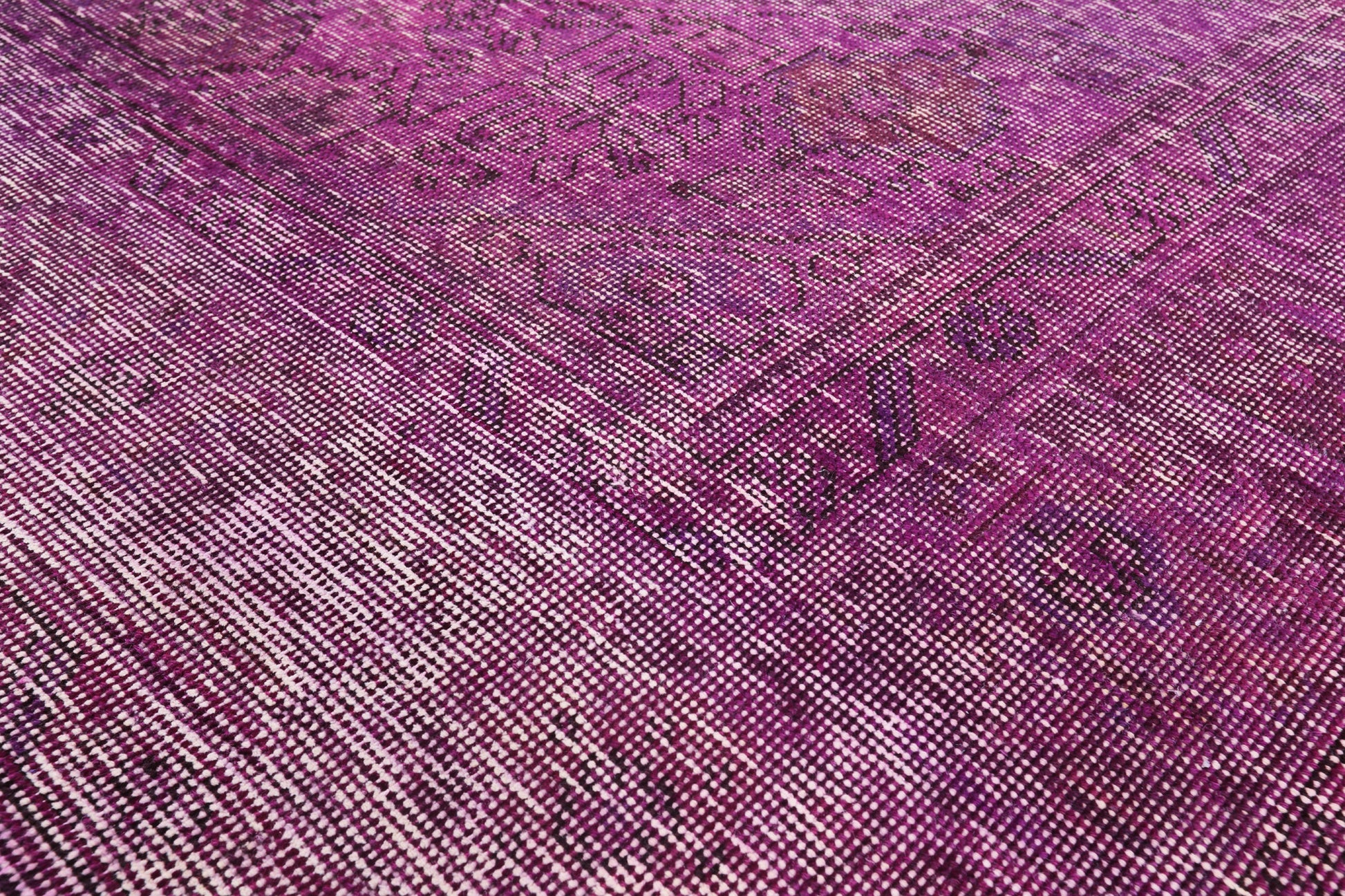 Persian Overdyed Hand Knotted Wool Area Rug - 6' 4" X 9' 7" - Golden Nile