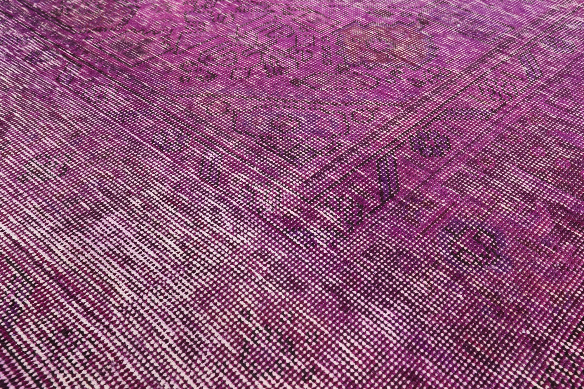 Persian Overdyed Hand Knotted Wool Area Rug - 6' 4" X 9' 7" - Golden Nile