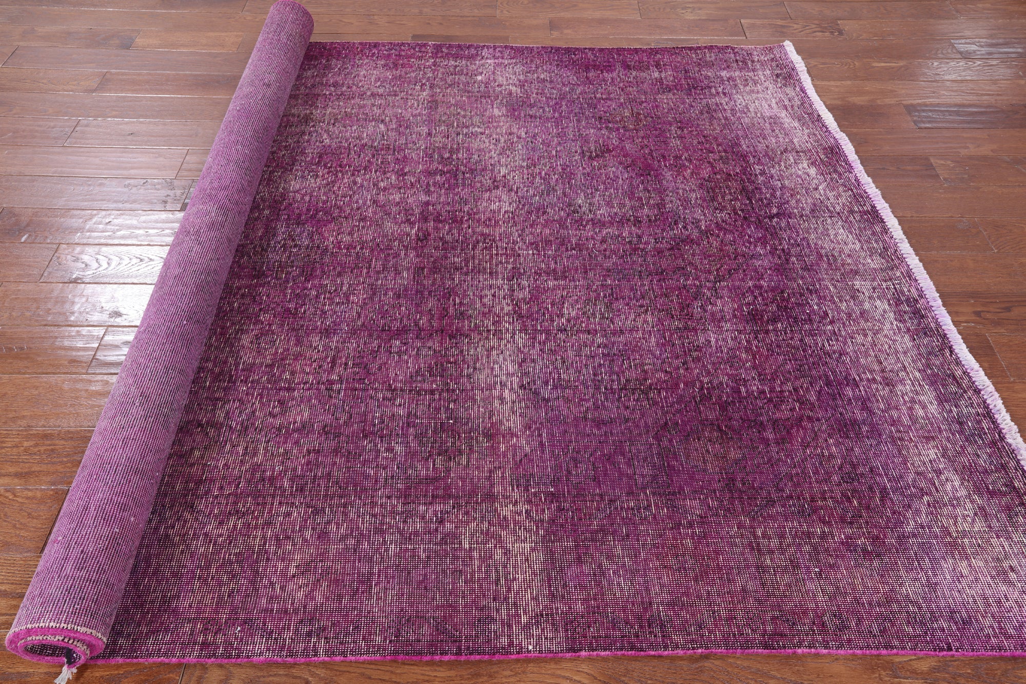 Persian Overdyed Hand Knotted Wool Area Rug - 6' 4" X 9' 7" - Golden Nile
