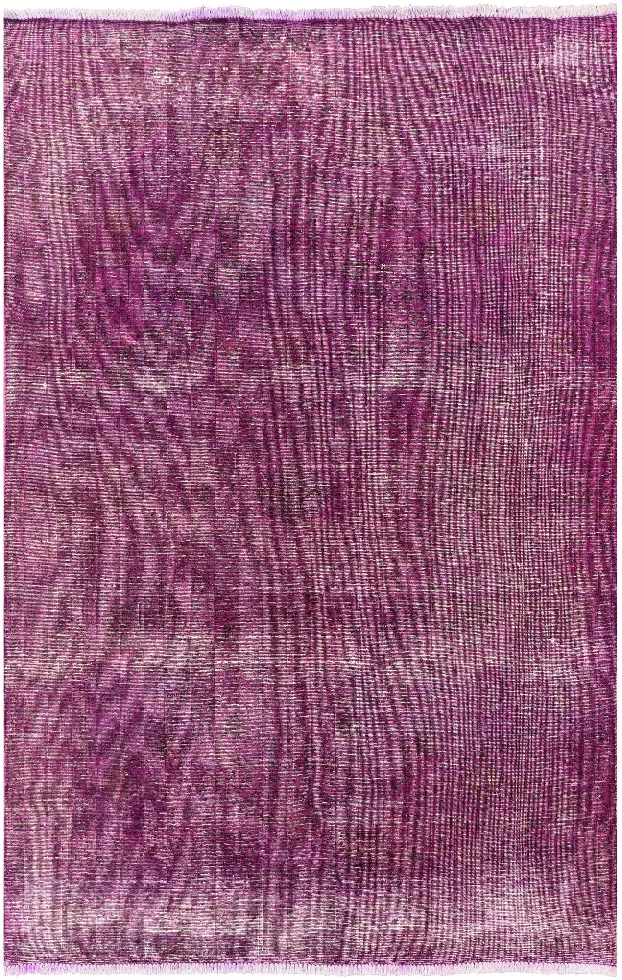 Persian Overdyed Hand Knotted Wool Area Rug - 6' 4" X 9' 7" - Golden Nile