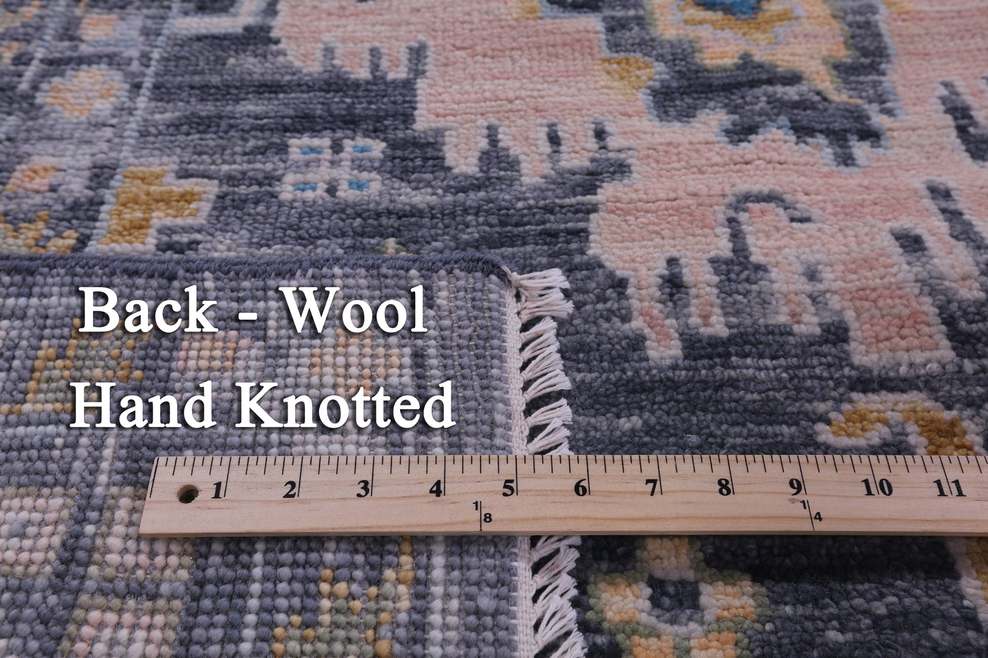 Grey Turkish Oushak Handmade Wool Rug - 8' 11" X 12' 5" - Golden Nile