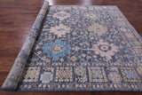 Grey Turkish Oushak Handmade Wool Rug - 8' 11" X 12' 5" - Golden Nile